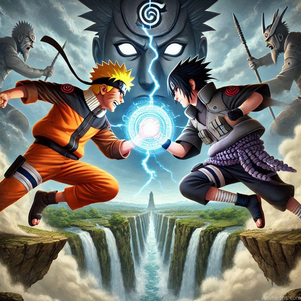 500+ Naruto and Sasuke Photos 31 Final Battle
Pose: Naruto and Sasuke in their final battle stances, ready to unleash their powers.Background: The Valley of the End with waterfall and statues.Expression: Intense and resolute, highlighting the climax of their conflict.