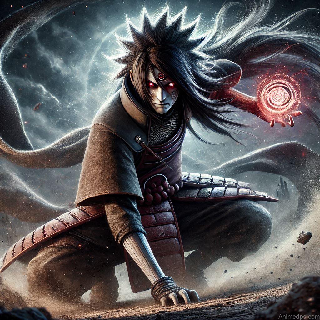 930+ Best Naruto DP for WhatsApp | Anime Dp 887 Madara in Battle Stance
Pose: Madara stands in a fierce battle stance, his Eternal Mangekyō Sharingan glowing.Background: A dramatic battlefield with swirling dust and intense energy.Expression: Intense and powerful, showcasing his combat prowess