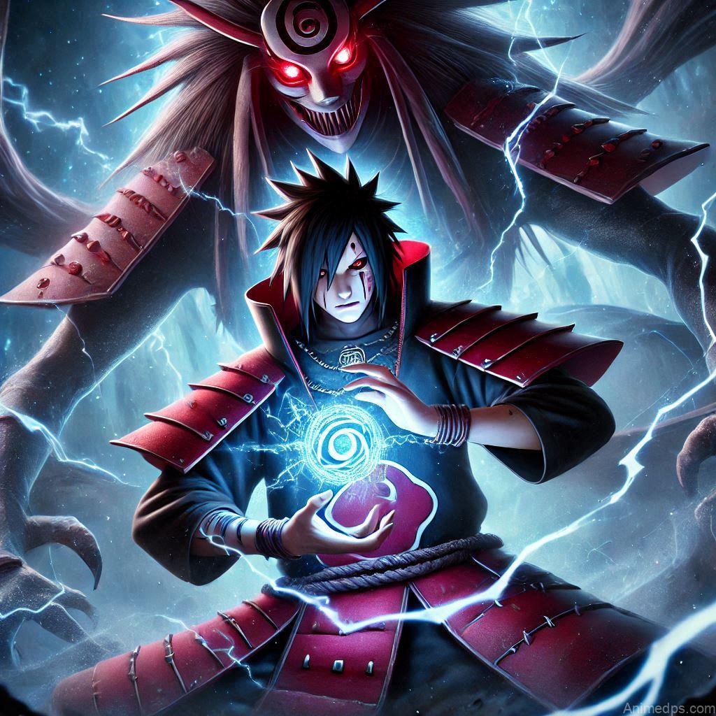 930+ Best Naruto DP for WhatsApp | Anime Dp 873 Madara with Susanoo
Pose: Madara summoning his Susanoo, with the giant spectral warrior behind him.Background: A dark, mystical landscape with lightning in the background.Expression: Fierce and commanding, highlighting his ultimate defense.
