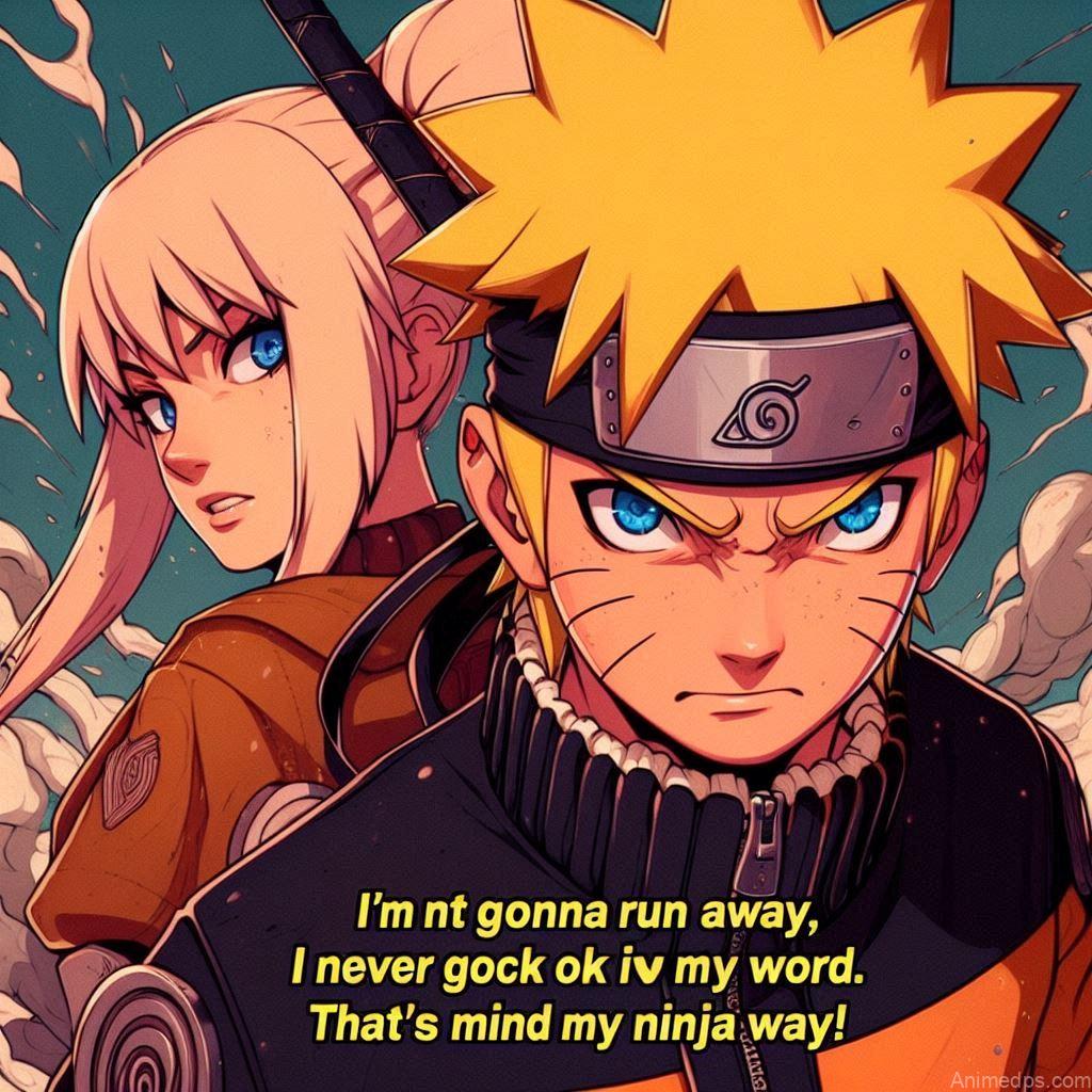 930+ Best Naruto DP for WhatsApp | Anime Dp 914 Naruto Uzumaki- -I'm not gonna run away, I never go back on my word. That's my mind- my ninja way!