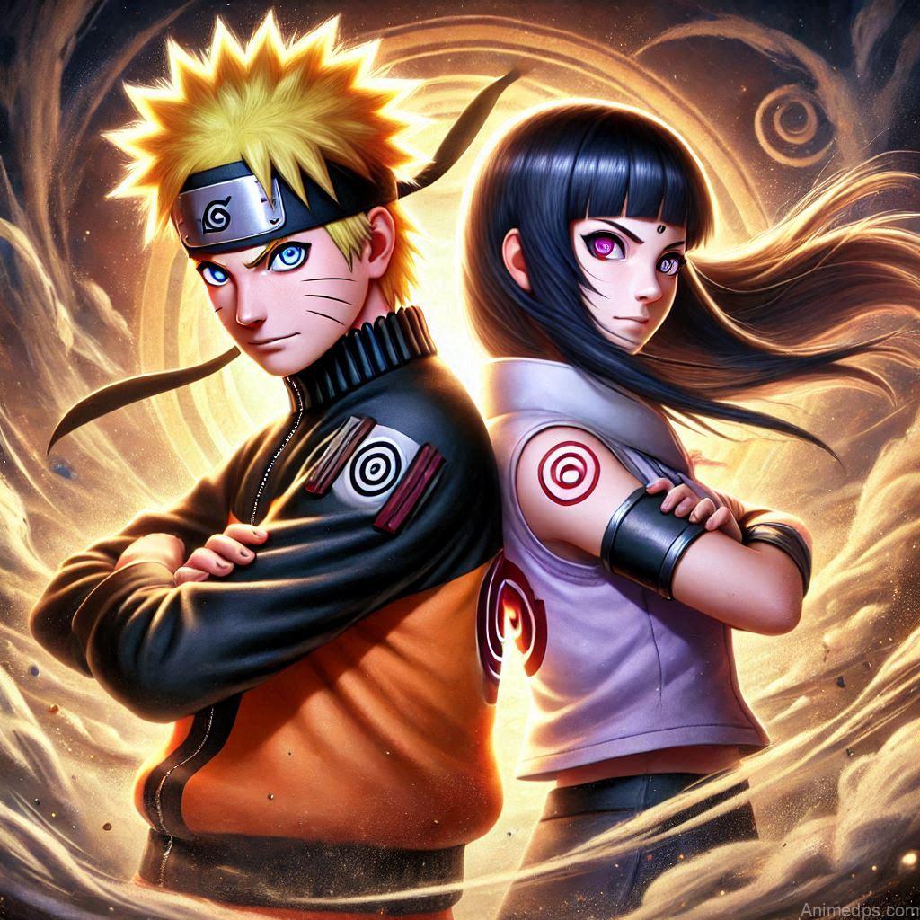 500+ Naruto and Hinata Images 36 Naruto and Hinata in Battle Pose: Naruto and Hinata stand back-to-back, ready to face any challenge together. Background: A dramatic battlefield with swirling dust and energy. Expression: Determined and fierce, highlighting their strength as a duo.