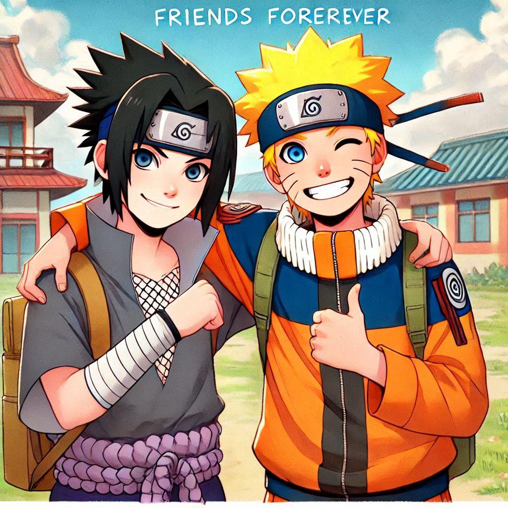 500+ Naruto and Sasuke Photos 58 Naruto and Sasuke Bond
Pose: Naruto and Sasuke stand back-to-back, showing unity and strength.Background: A peaceful sunset over Konoha Village.Expression: Confident and calm, highlighting their bond.