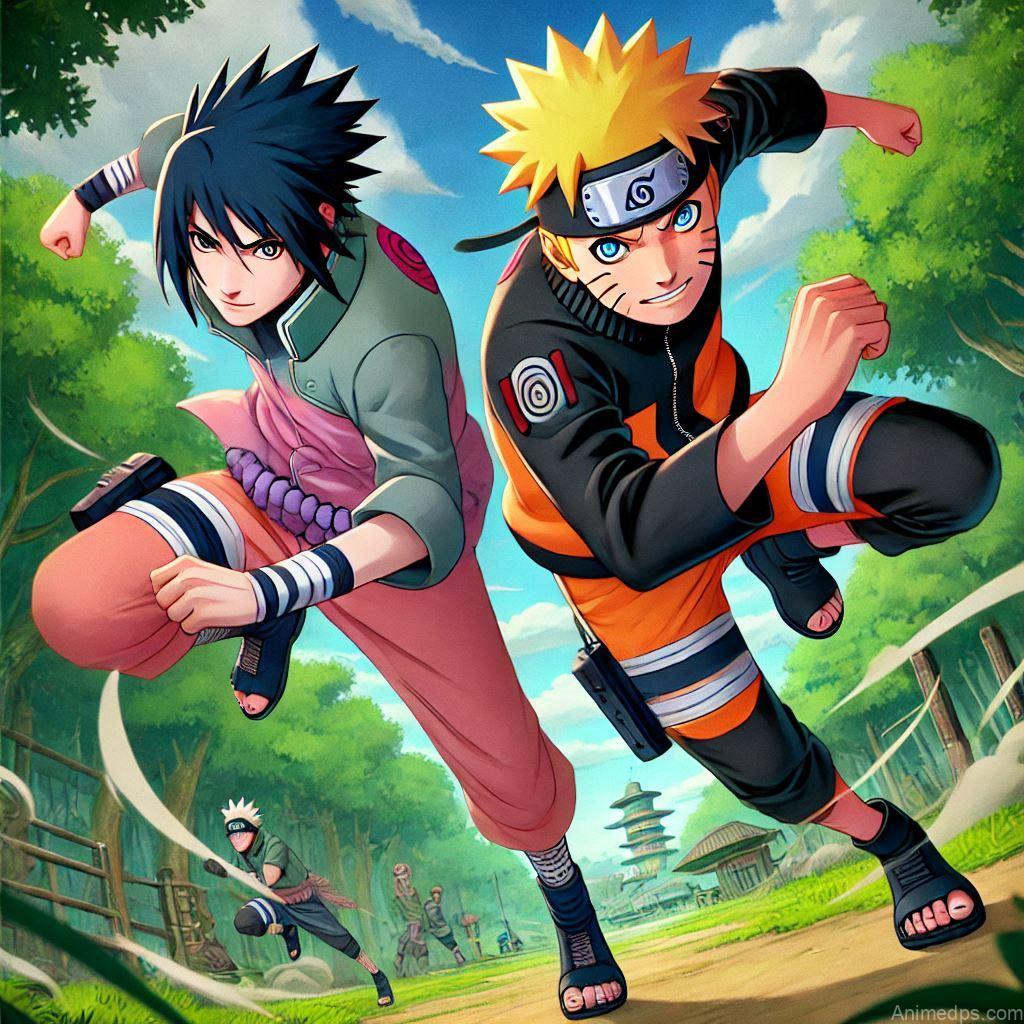 500+ Naruto and Sasuke Photos 47 Naruto and Sasuke Training
Pose: Naruto and Sasuke in a dynamic training scene, mid-action.Background: A lush forest with training equipment.Expression: Focused and energetic, showcasing their dedication.