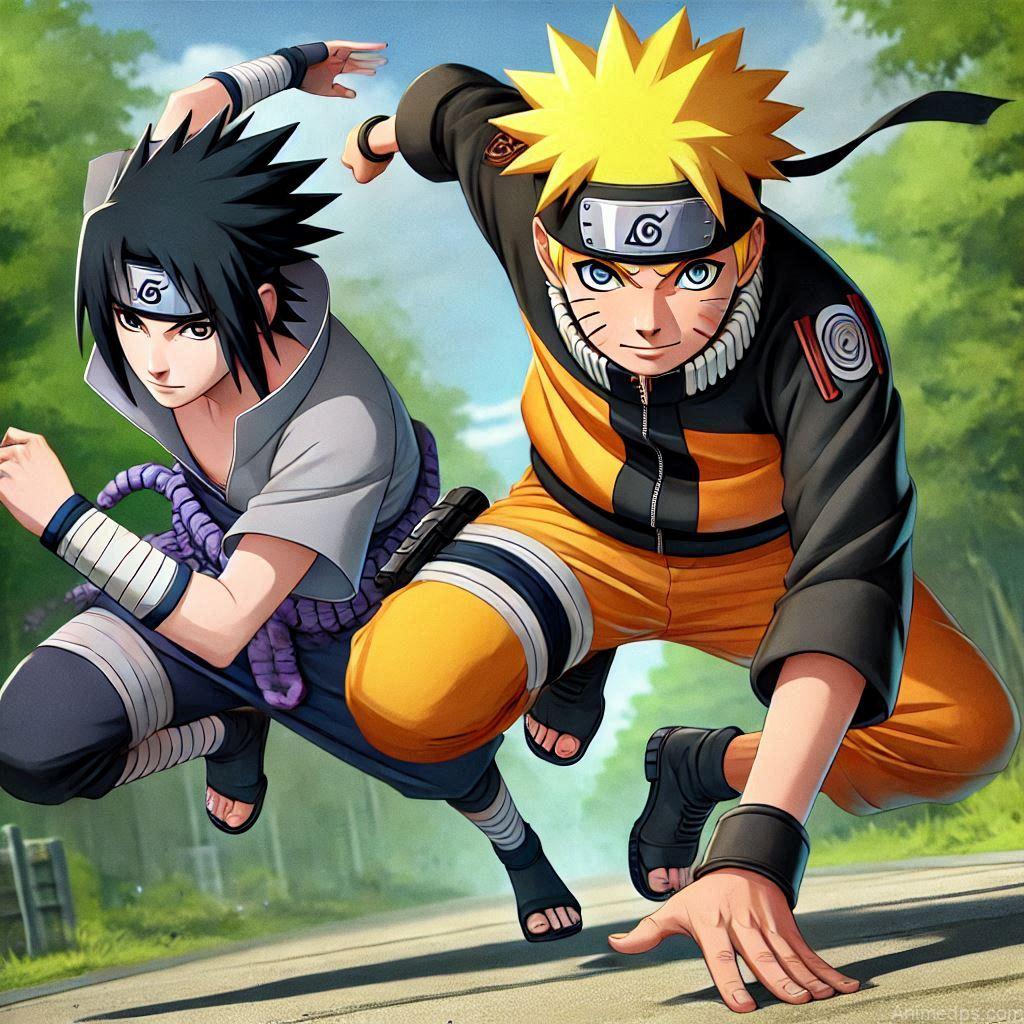 500+ Naruto and Sasuke Photos 43 Naruto and Sasuke Training
Pose: Naruto and Sasuke in a dynamic training scene, mid-action.Background: A lush forest with training equipment.Expression: Focused and energetic, showcasing their dedication.