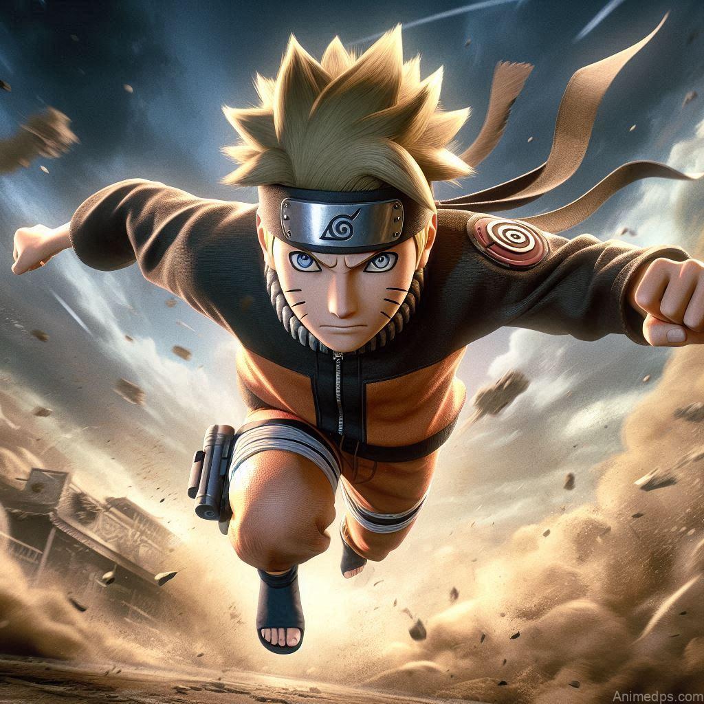 930+ Best Naruto DP for WhatsApp | Anime Dp 17 Naruto in Battle
Pose: Naruto mid-battle, leaping forward with a determined look.Background: A dramatic battlefield with dust and debris.Expression: Intense and focused, in the heat of action.