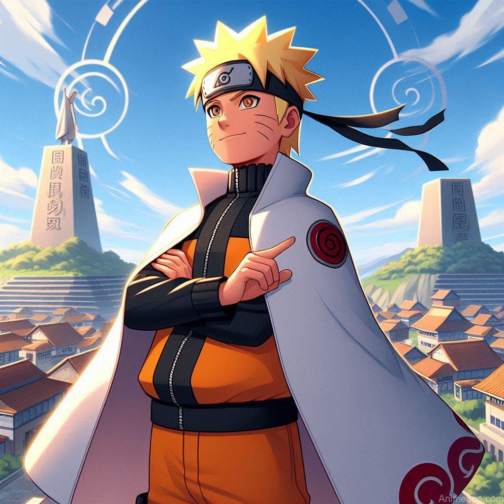 930+ Best Naruto DP for WhatsApp | Anime Dp 38 Naruto in Hokage Robes
Pose: Naruto stands proudly in his Hokage robes, looking over Konoha Village.Background: The Hokage Monument with the village below.Expression: Proud and confident, showcasing his achievement.