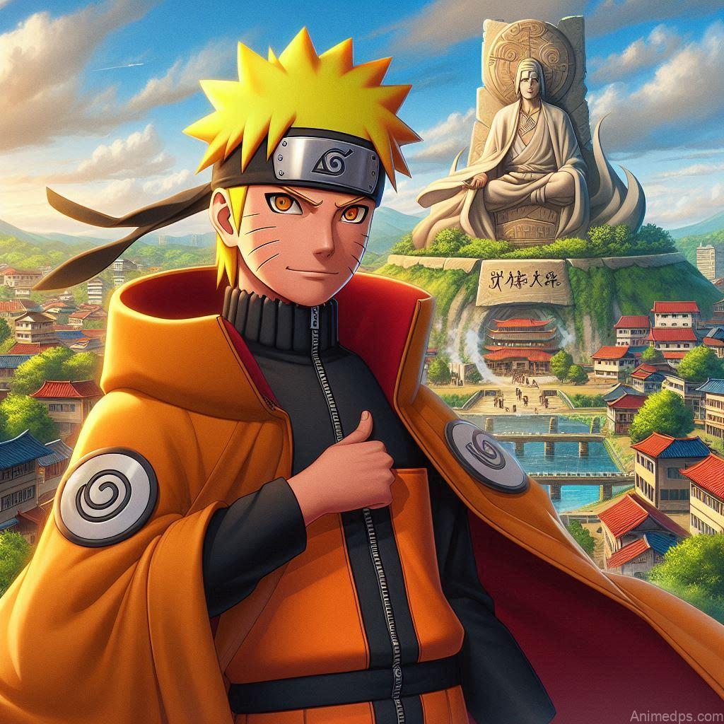 930+ Best Naruto DP for WhatsApp | Anime Dp 33 Naruto in Hokage Robes
Pose: Naruto stands proudly in his Hokage robes, looking over Konoha Village.Background: The Hokage Monument with the village below.Expression: Proud and confident, showcasing his achievement.