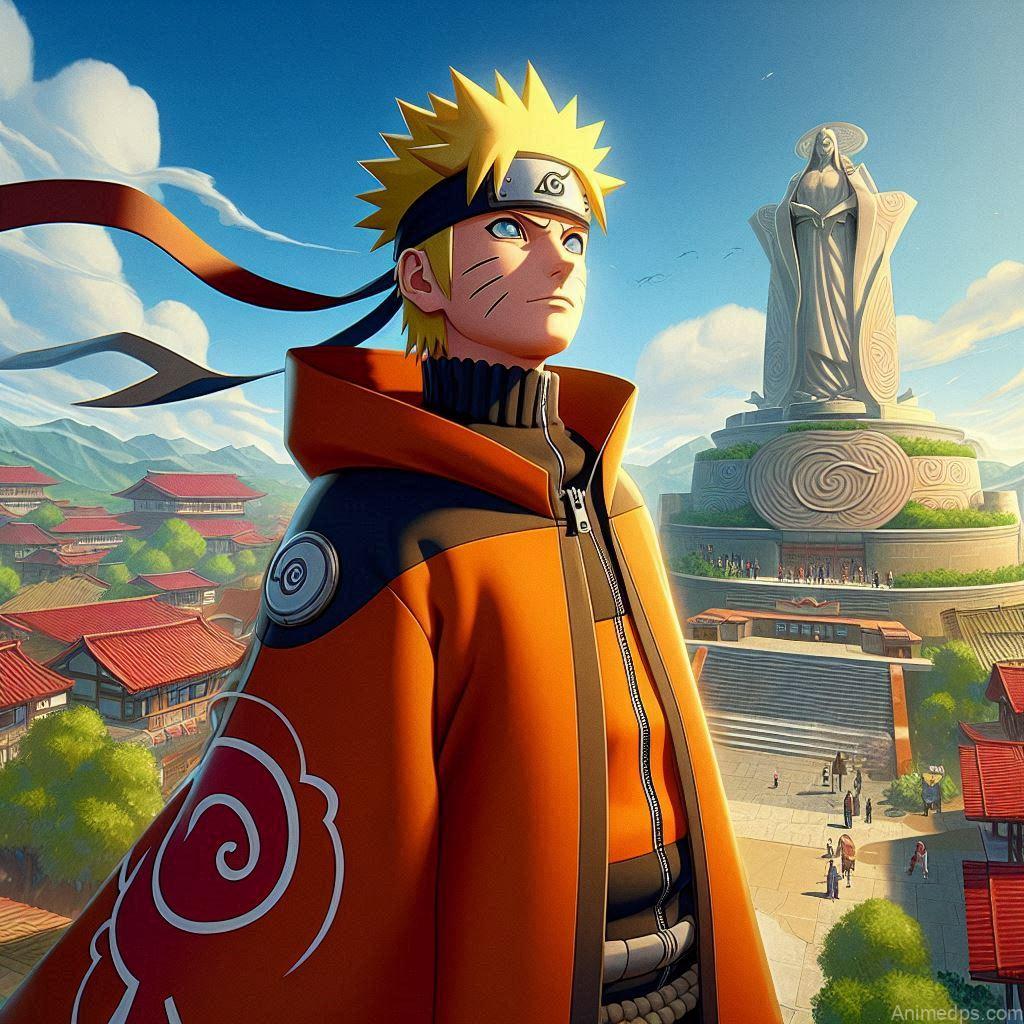 930+ Best Naruto DP for WhatsApp | Anime Dp 34 Naruto in Hokage Robes
Pose: Naruto stands proudly in his Hokage robes, looking over Konoha Village.Background: The Hokage Monument with the village below.Expression: Proud and confident, showcasing his achievement.