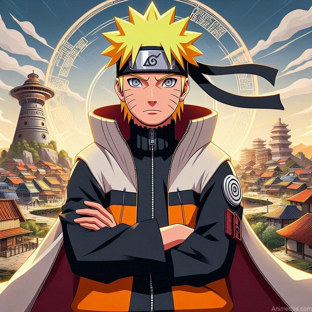 930+ Best Naruto DP for WhatsApp | Anime Dp 35 Naruto in Hokage Robes
Pose: Naruto stands proudly in his Hokage robes, looking over Konoha Village.Background: The Hokage Monument with the village below.Expression: Proud and confident, showcasing his achievement.