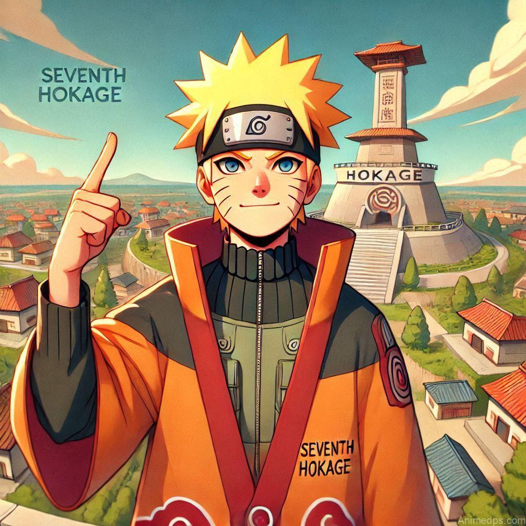 930+ Best Naruto DP for WhatsApp | Anime Dp 36 Naruto in Hokage Robes
Pose: Naruto stands proudly in his Hokage robes, looking over Konoha Village.Background: The Hokage Monument with the village below.Expression: Proud and confident, showcasing his achievement.