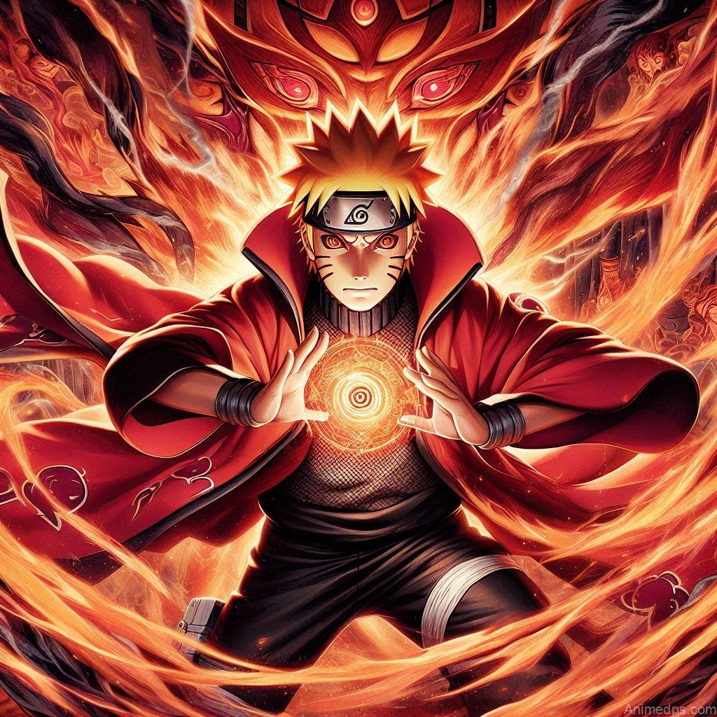 930+ Best Naruto DP for WhatsApp | Anime Dp 9 Naruto in Kyuubi Chakra Mode
Pose: Naruto in Kyuubi Chakra Mode, surrounded by Kurama's chakra cloak.Background: A fiery, intense battle scene.Expression: Powerful and resolute, showcasing his immense strength.