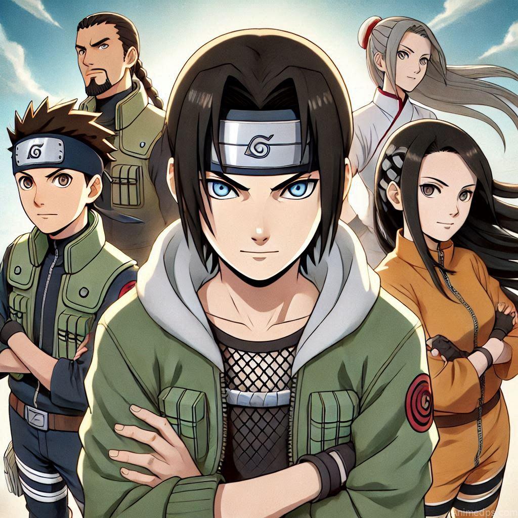 930+ Best Naruto DP for WhatsApp | Anime Dp 796 Neji with Team Guy
Pose: Neji standing with Lee, Tenten, and Guy, all in ready stances.Background: A dynamic training ground.Expression: United and determined, showcasing their teamwork
