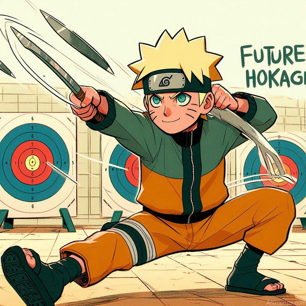930+ Best Naruto DP for WhatsApp | Anime Dp 25 Young Naruto Training
Pose: A young Naruto is shown training hard, practicing his kunai throwing.Background: The training grounds with targets.Expression: Determined and energetic, full of youthful vigor.