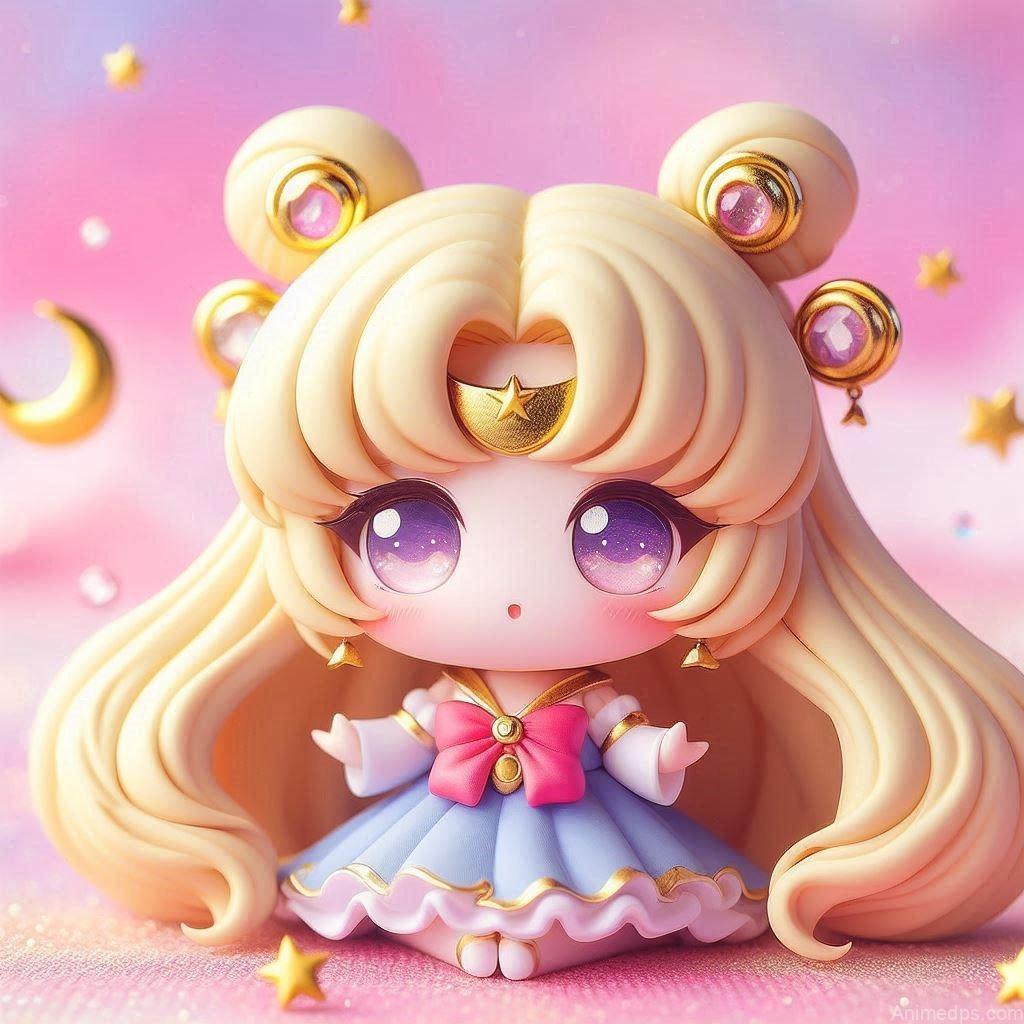 275+ Charming Girl Anime DP to Brighten Your Profile 187 cute Chibi Moon (Sailor Moon) (4)