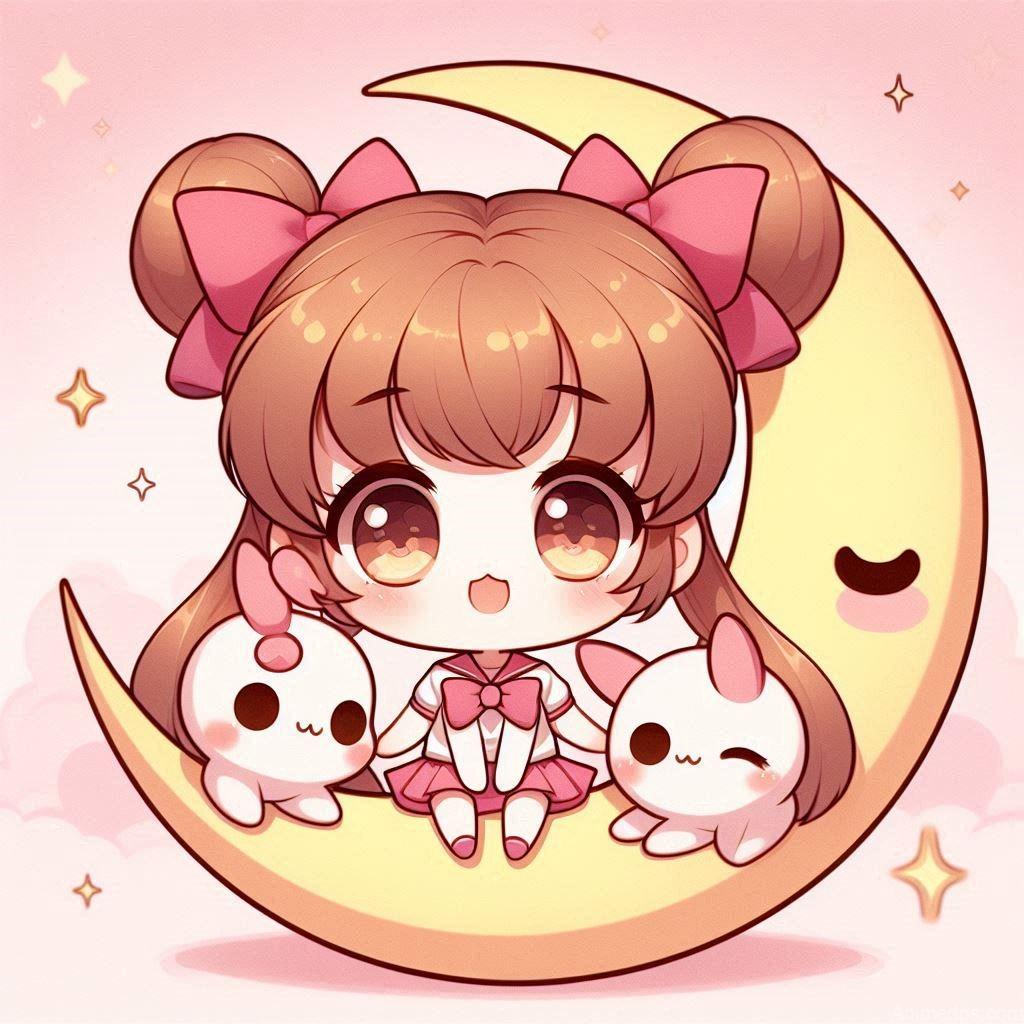 275+ Charming Girl Anime DP to Brighten Your Profile 185 cute Chibi Moon (Sailor Moon) (6)