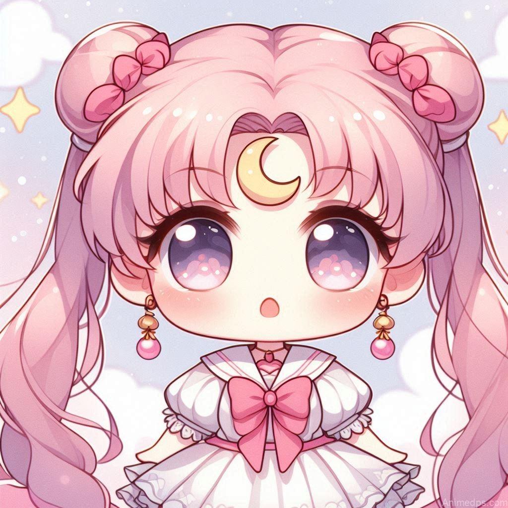275+ Charming Girl Anime DP to Brighten Your Profile 182 cute Chibi Moon (Sailor Moon) (9)