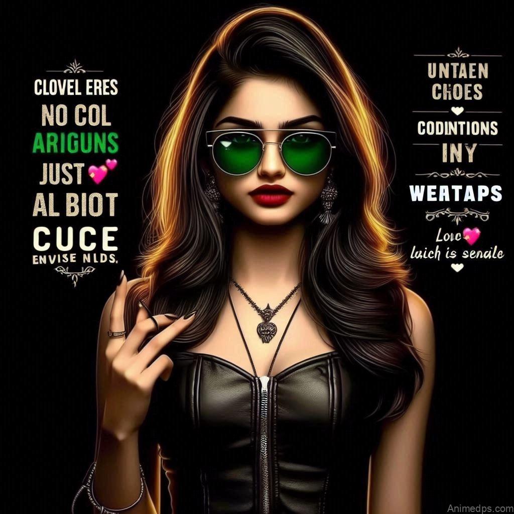 100+ Cool WhatsApp DP for Girls: Express Yourself! 23 Cool WhatsApp DP for Girl black background