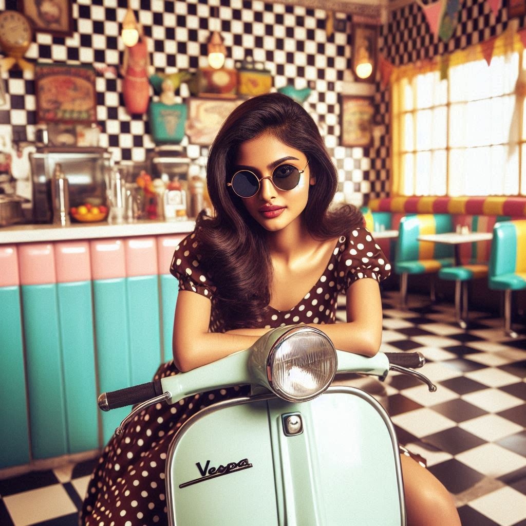 100+ Cool WhatsApp DP for Girls: Express Yourself! 10 Cool WhatsApp DP for Girl sitting on scooty