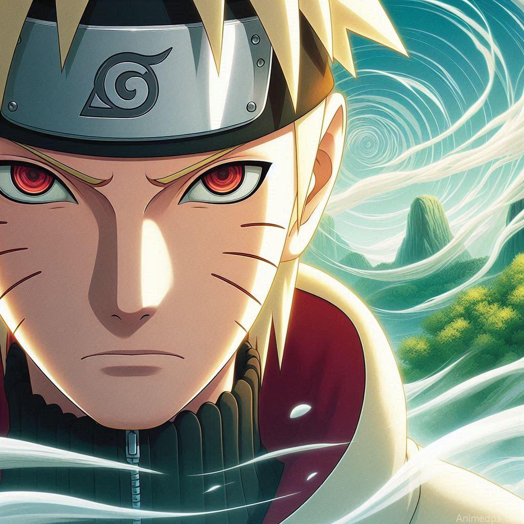 930+ Best Naruto DP for WhatsApp | Anime Dp 83 Naruto in Sage Mode, with the distinctive red eye markings and a serious, focused expression. A serene but powerful natural setting, like a mountaintop or a forest with swirling energy. Expression: Intense and calm, showcasing his newfound wisdom and power.