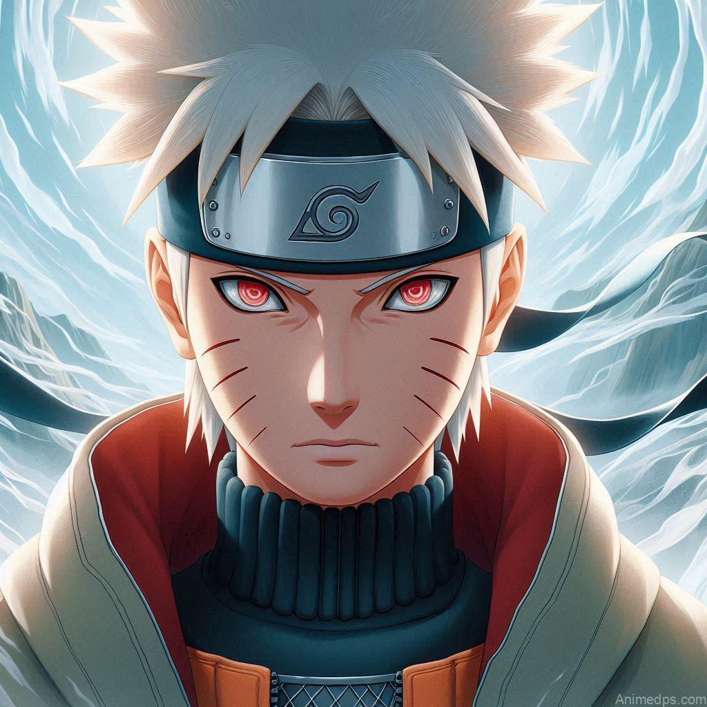 930+ Best Naruto DP for WhatsApp | Anime Dp 88 Naruto in Sage Mode, with the distinctive red eye markings and a serious, focused expression. A serene but powerful natural setting, like a mountaintop or a forest with swirling energy. Expression: Intense and calm, showcasing his newfound wisdom and power.