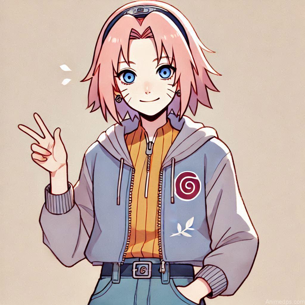 930+ Best Naruto DP for WhatsApp | Anime Dp 545 Sakura in Casual Wear Sakura is shown in a casual, everyday outfit, looking relaxed and happy. She is sitting on a park bench, enjoying a sunny day with a book in her lap. The background features a lush green park with children playing and birds chirping, adding a touch of warmth and tranquility. Her expression is cheerful and content.
