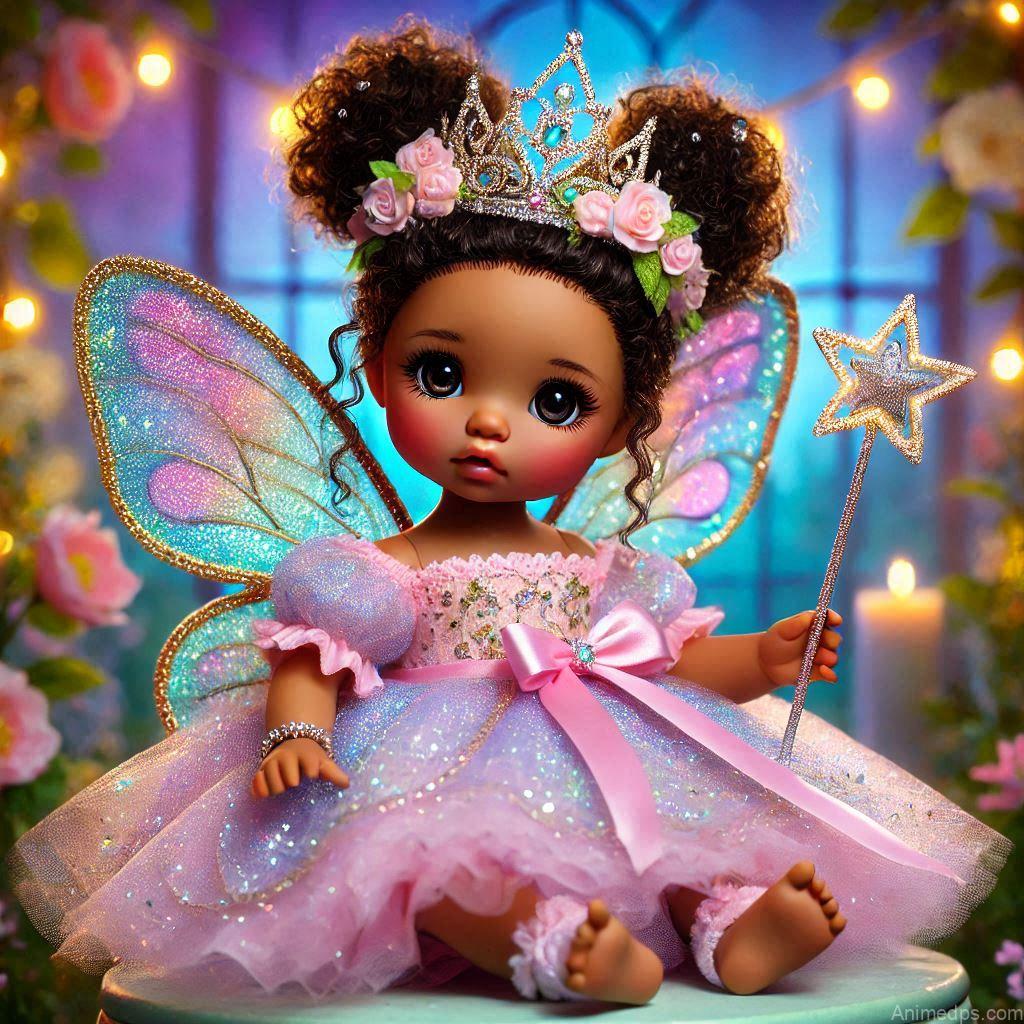 225+ Best Baby Doll Whatsapp Dp 29 A whimsical baby doll dressed as a fairy princess, complete with a tiny tiara, butterfly wings